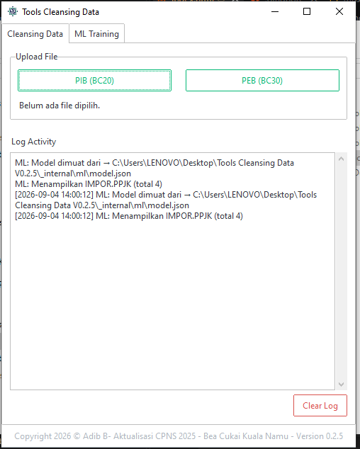 Customs Data Cleansing Tool